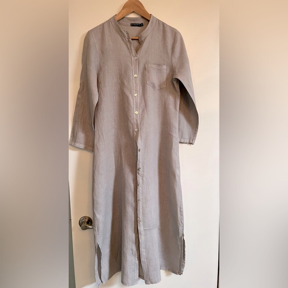 100% Linen Long Tunic - Picture 2 of 8